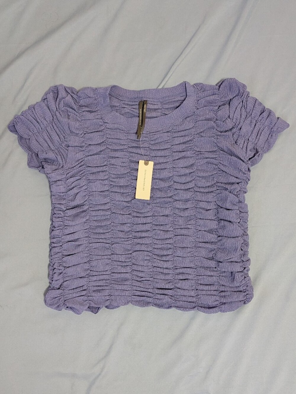 NWT Antropologie Ruched Baby Tee. Size L